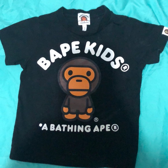 Bape Shirts & Tops Bape Kids Tees Black Only Left Poshmark